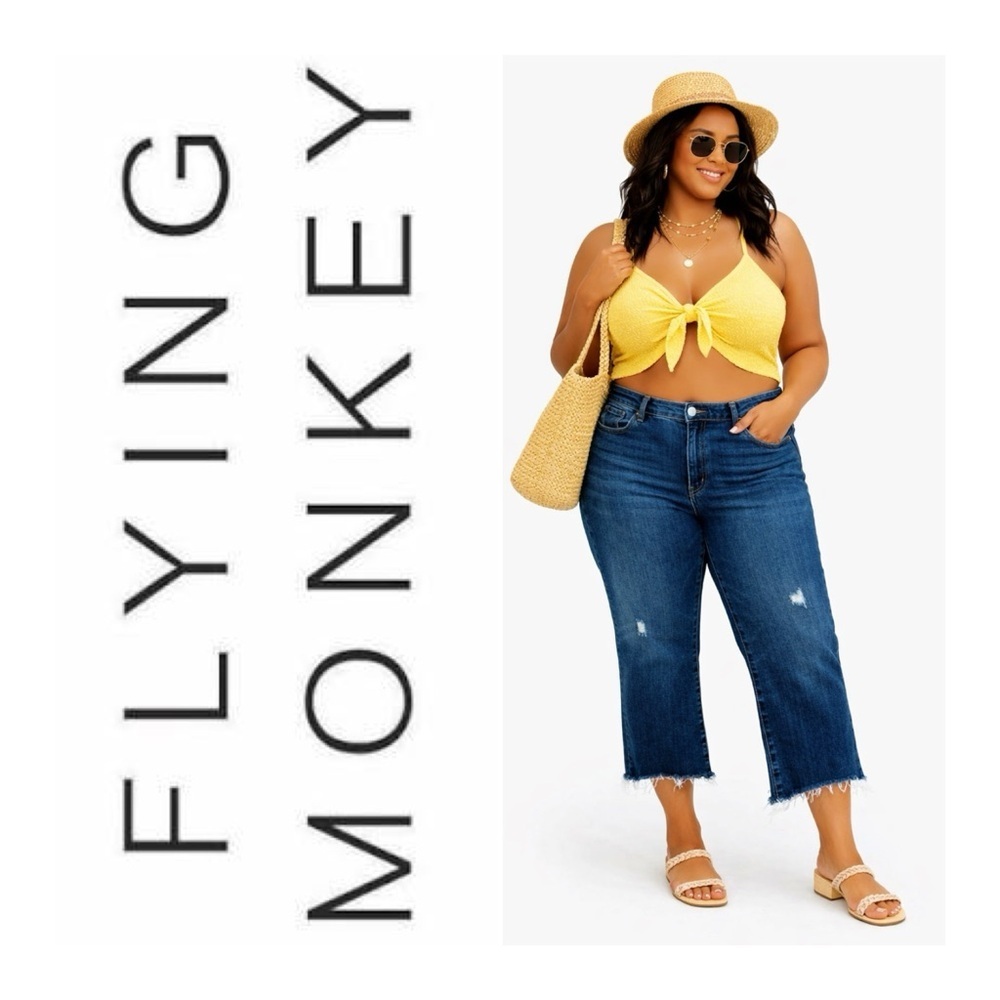 BUCKLE Flying Monkey Distressed Crop Jeans